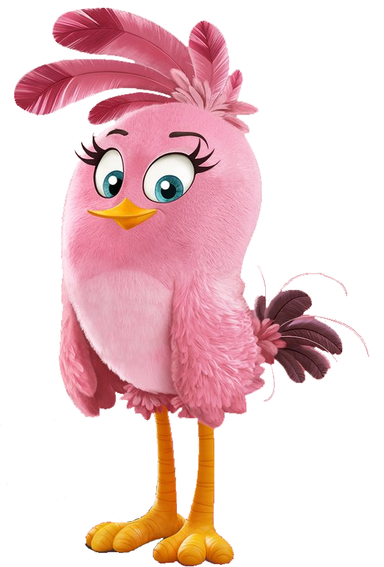 Stella Is One Of The Supporting Characters In The Angry - Stella From Angry Birds Movie (542x822), Png Download
