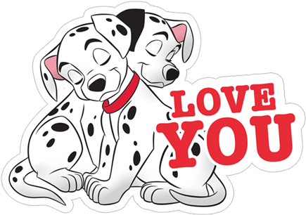 Viber Sticker «101 Dalmatians» - 101 Dalmatians (490x317), Png Download