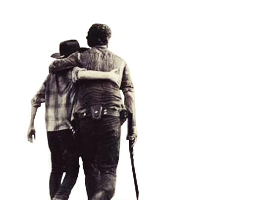 Carl Y Rick Lockscreen (720x403), Png Download