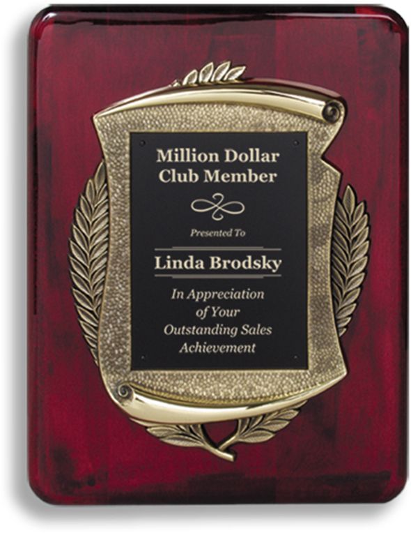 Cast Scroll Frame Plaque - Emblem (1000x903), Png Download