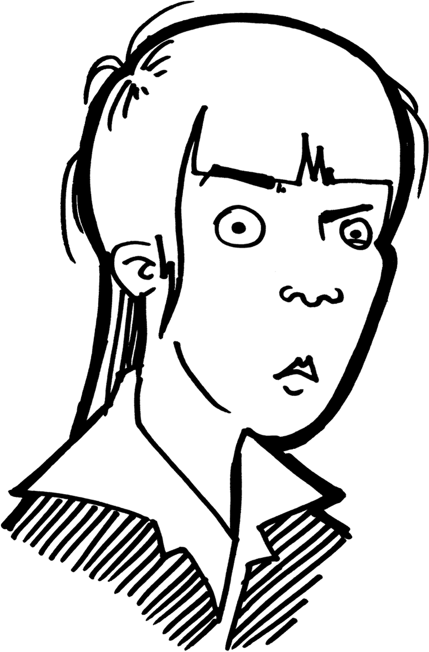 Portrait Of Angry Beth - Sketch (1000x1331), Png Download