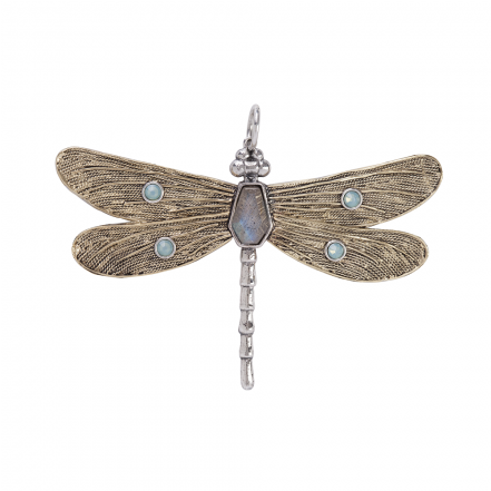 Transformative Dragonfly Pendant - Waxing Poetic Transformative Dragonfly Necklace (545x440), Png Download