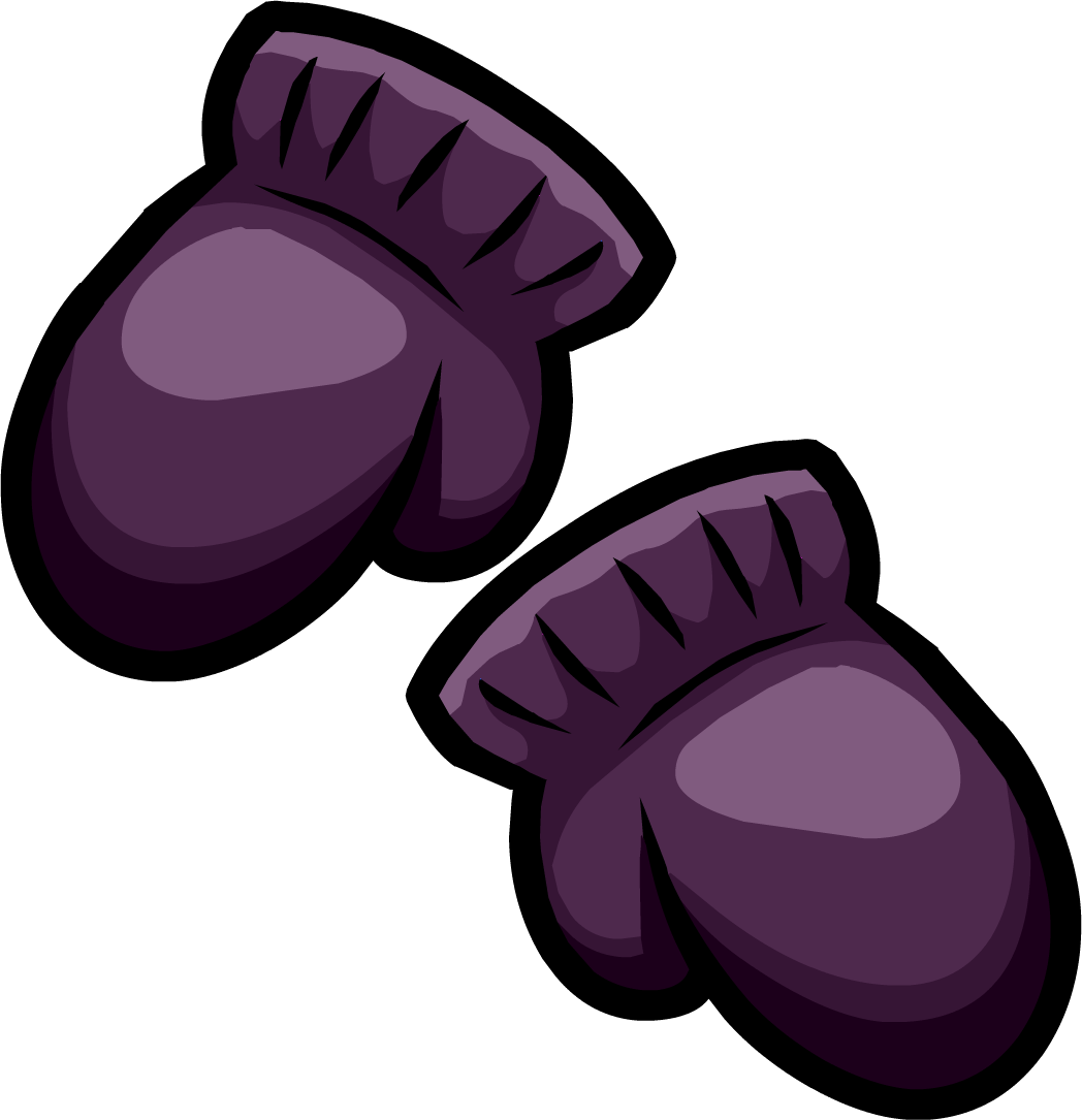 Mauve Mittens Icon - Purple Mittens (1048x1085), Png Download