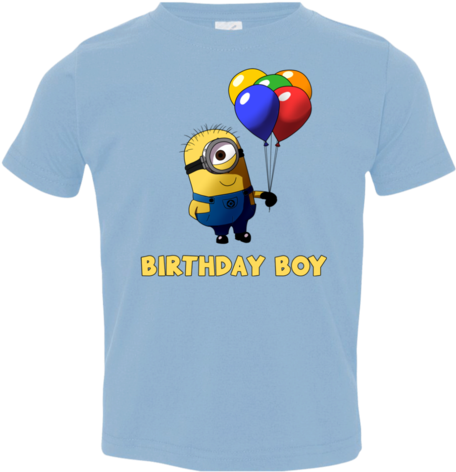 Minions Balloons Toddler Jersey T-shirt - T-shirt (480x480), Png Download