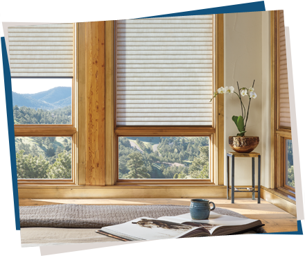 Hunter Douglas Window Coverings Custom Shades Denver - Sonnette Cellular Roller Shades (440x372), Png Download