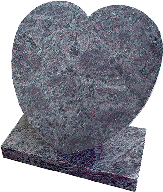 Small Heart - Headstone (575x500), Png Download