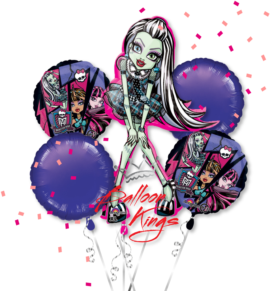 Monster High Bouquet - 18" Monster High Group Mylar Balloon - Mylar Balloons (1280x1280), Png Download