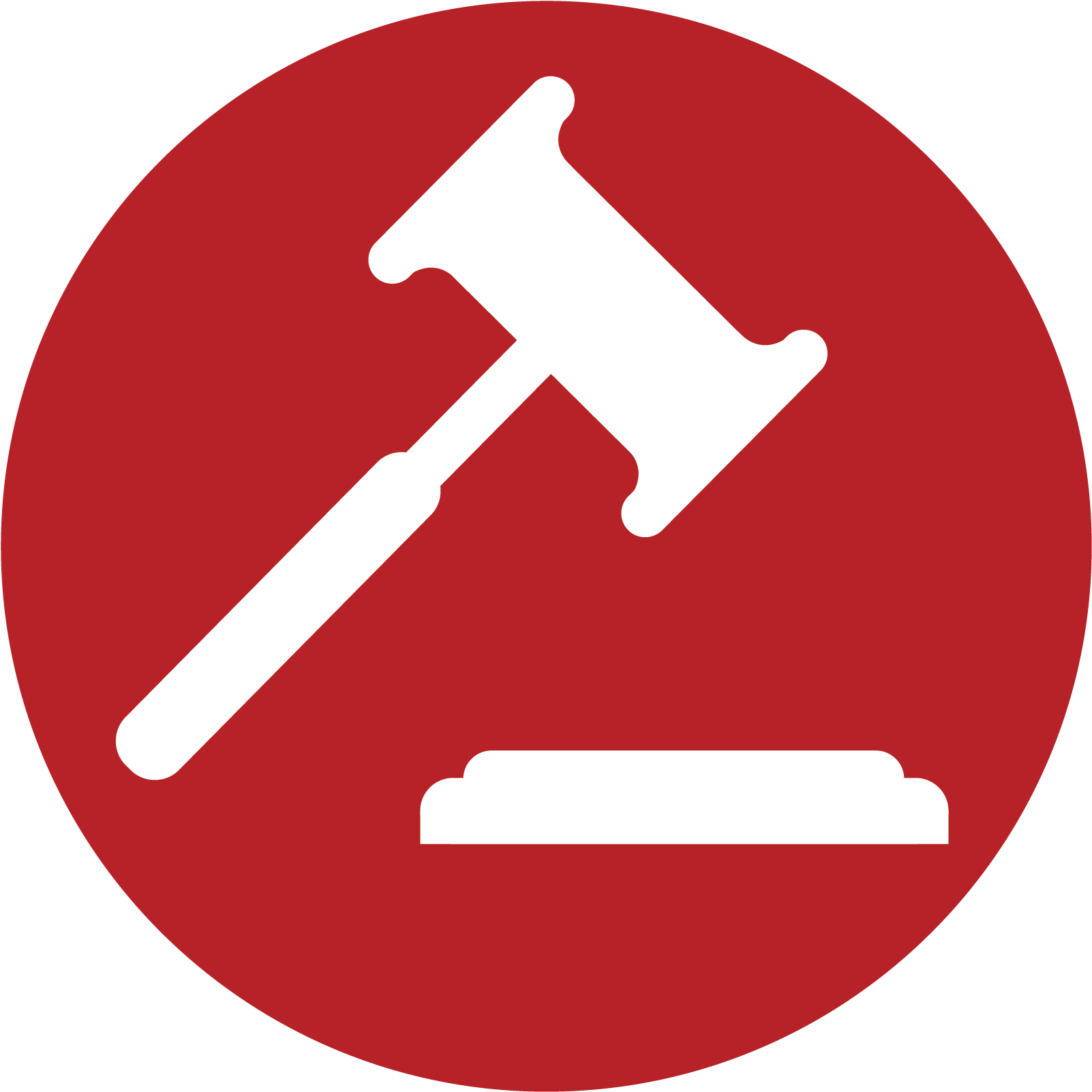 Illustration By Ben Fall, Irw - Red Gavel Png (2000x2001), Png Download