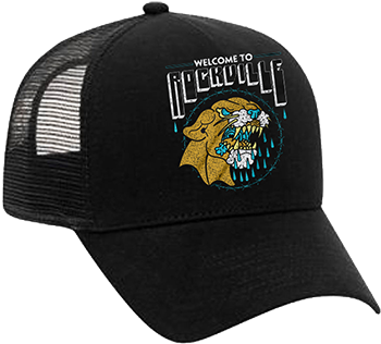 Welcome To Rockville Trucker Hat - Black Cap Justin Bieber (400x366), Png Download