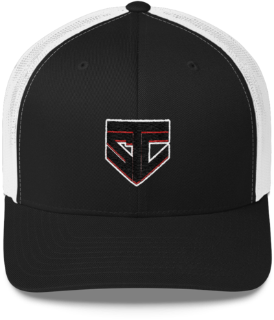 Stc Trucker Cap - Turntable Hat - Black/ White (500x500), Png Download