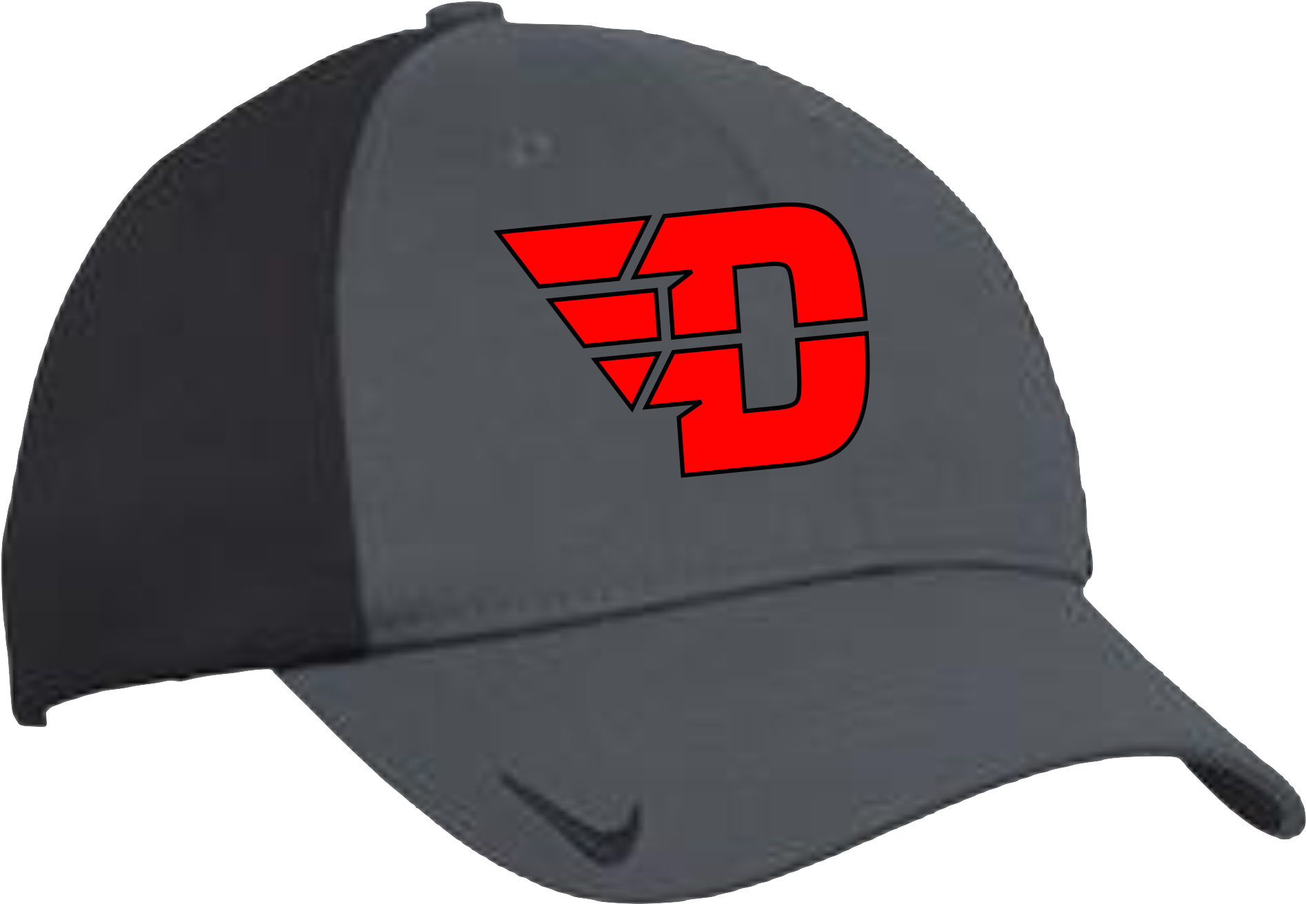 Nike Grey/black Hat - Hat (1967x1392), Png Download