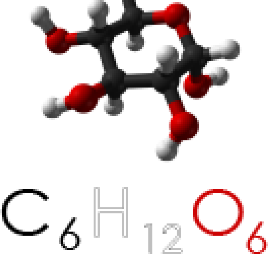Glucose-1024x1024 - Ribose Ball And Stick (1024x1024), Png Download