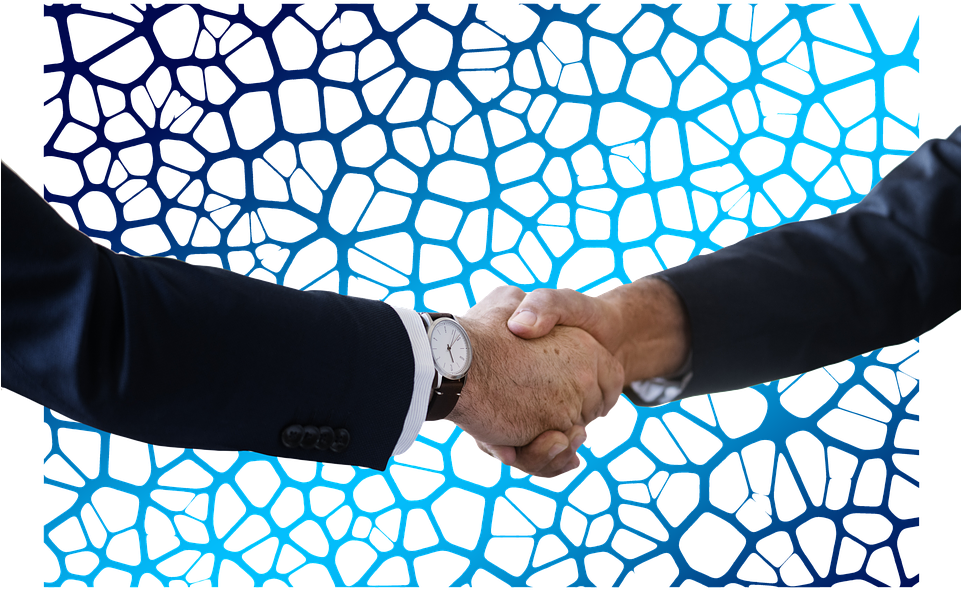 Shaking Hands, Handshake, Network, Social, Neurons - Brain Network Png (960x640), Png Download