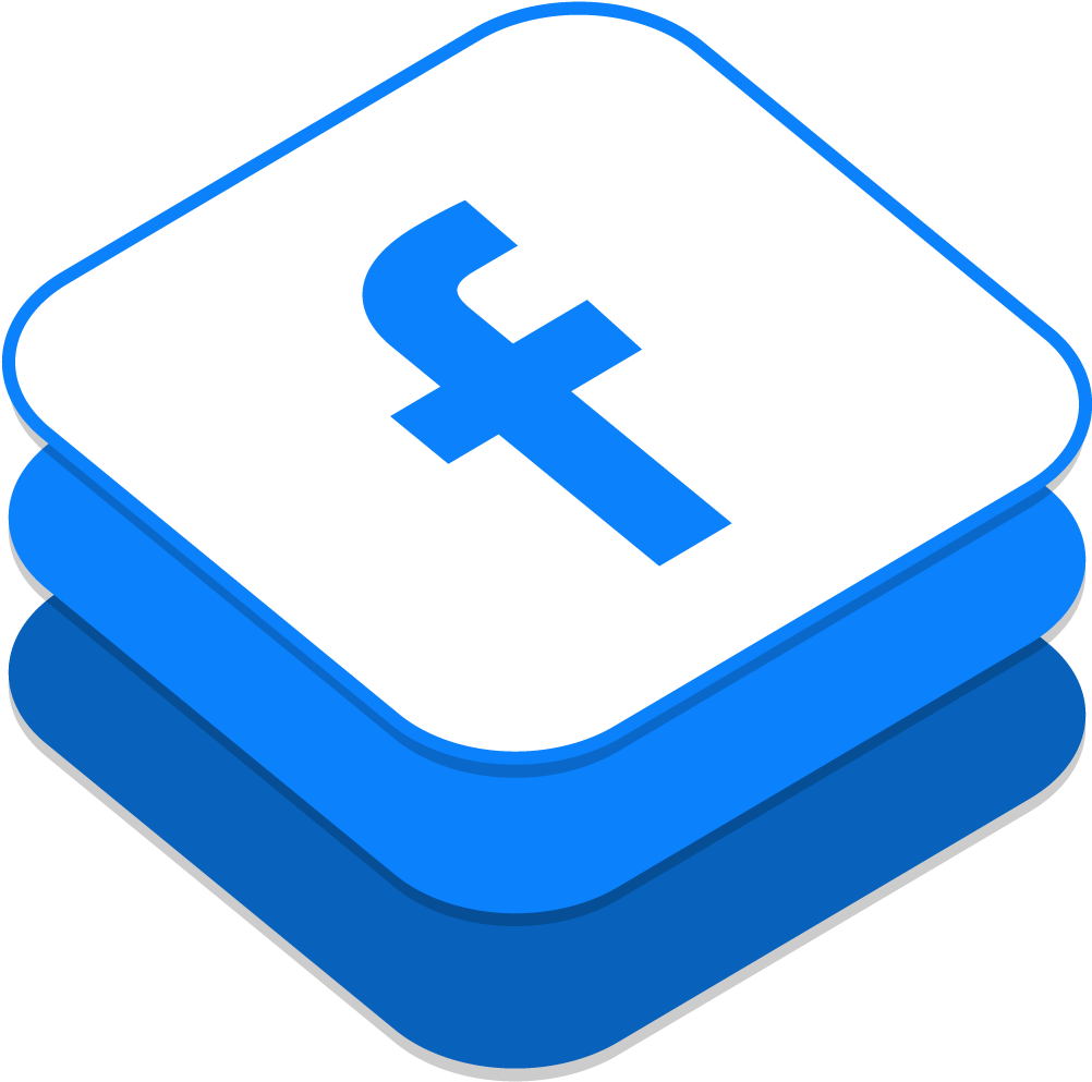 Facebook Icon - Social Media Icons Separate (1024x1024), Png Download