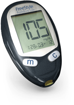 Freestyle Freedom Lite Blood Sugar Monitoring - Glucometro Abbott Freestyle Freedom Lite (377x406), Png Download