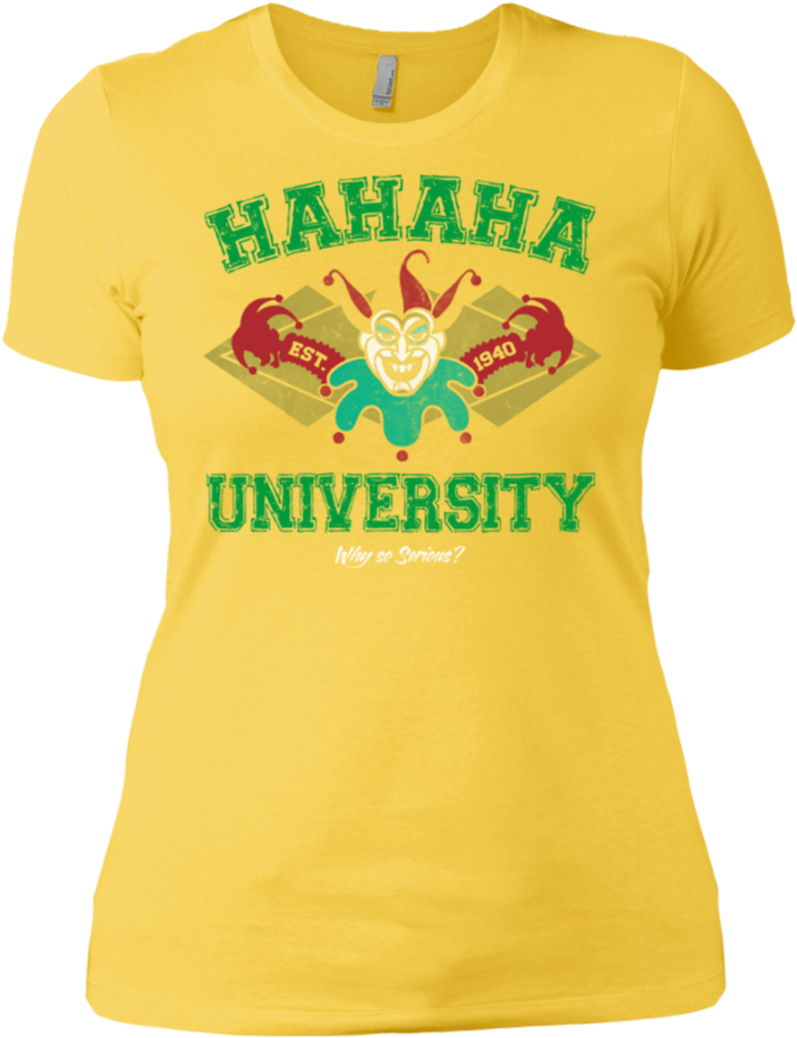 Hahaha University Women's Premium T-shirt - Clothing (1155x1155), Png Download