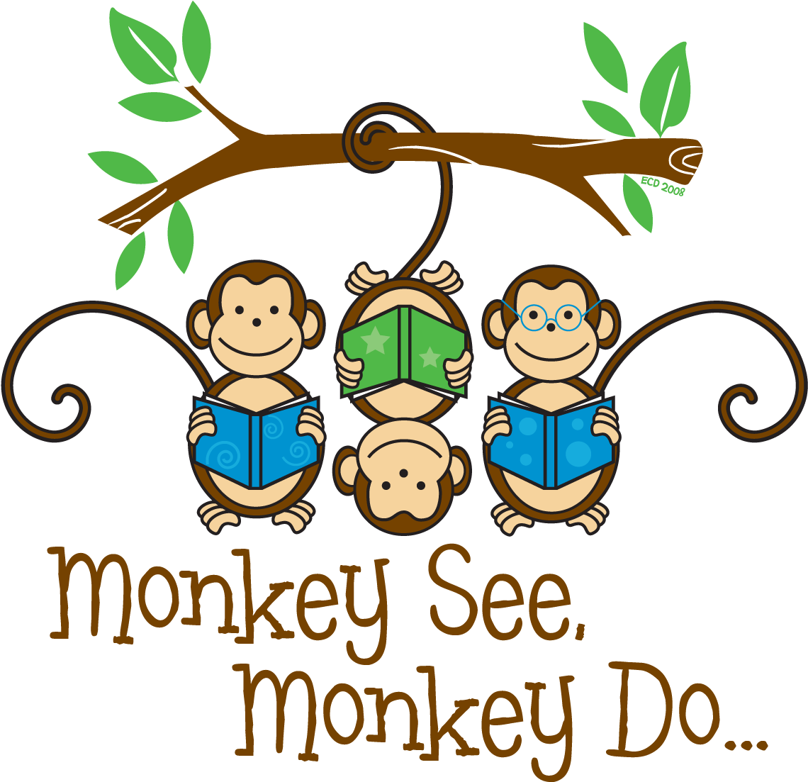 In Chapter One Of Darwin's Eema He Discusses The Idea - Monkey See Monkey Do (1189x1112), Png Download