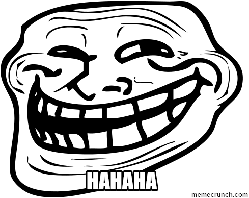 Troll Face Hd (500x397), Png Download