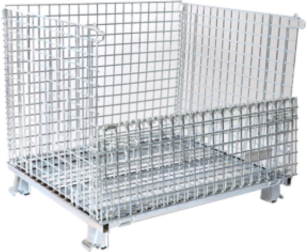 W 5 324034 Medium Wire Mesh Container - Cage (1000x1000), Png Download