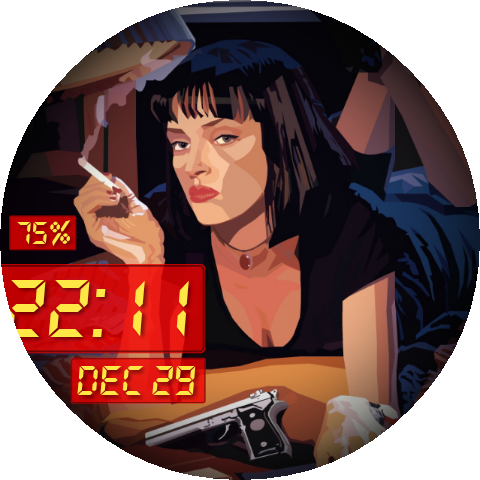 Pulp Fiction By Batblues - Pulp Fiction (480x480), Png Download