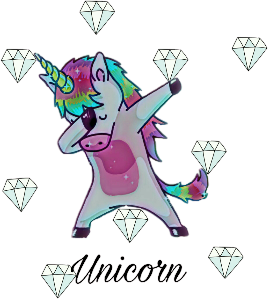 Freetoedit Unicorn Unicorns Diamond Diamonds Jewels - Unicorns Only (1024x1024), Png Download
