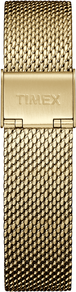 18mm Mesh Band Gold-tone Large - 9mm Watch Band Mesh (1000x1200), Png Download