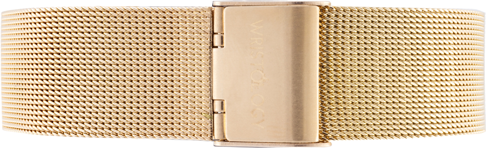 Gold Metal Mesh Strap - Wristology Olivia Lines Rose Gold (1000x1000), Png Download