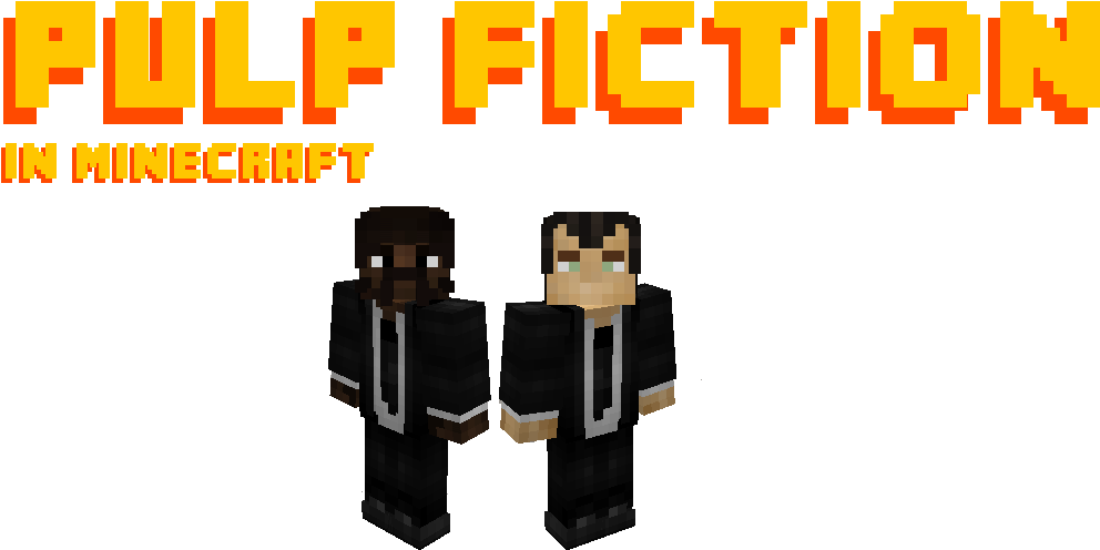 Undefined - Pulp Fiction Minecraft Skin (1040x602), Png Download