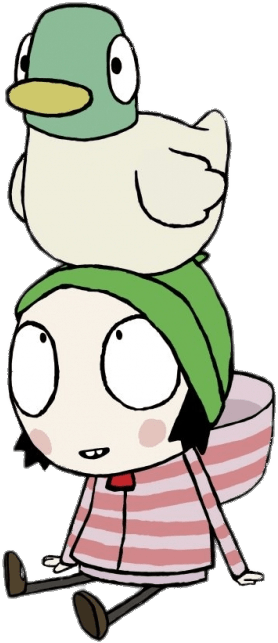 Download - Sarah And Duck Tattoo (411x652), Png Download