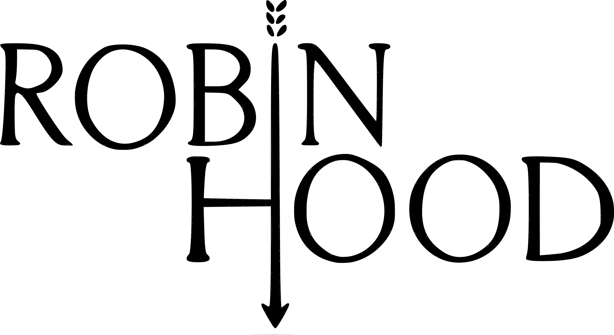Open - Robin Hood Logo Png (2000x1093), Png Download