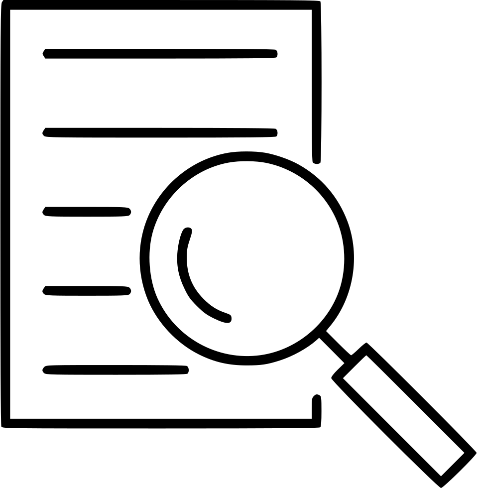 Search Magnifier Magnifying Glass Find File Document - Icon Search Document Png Transparent (958x980), Png Download