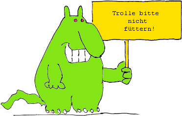 Troll Nicht Fuettern Gruen - Don T Feed The Troll (400x300), Png Download