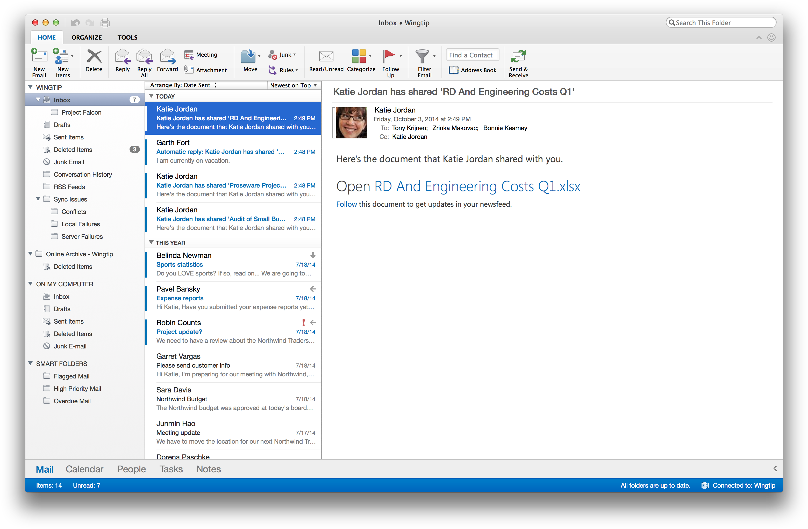 Office For Mac - Microsoft Outlook Pour Mac (3152x2076), Png Download