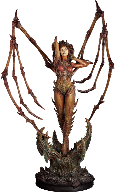 25" Starcraft Polystone Statue Kerrigan - Kerrigan Statue (480x804), Png Download