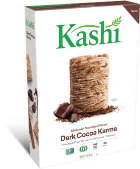 Kashi® Whole Wheat Biscuits, Dark Cocoa Karma - Kashi Dark Cocoa Karma (360x340), Png Download
