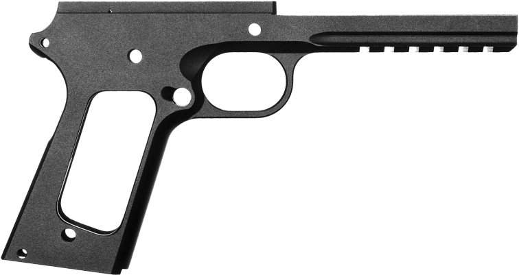 1911 80% Frame - 1911 80 Frame With Rail (917x1000), Png Download