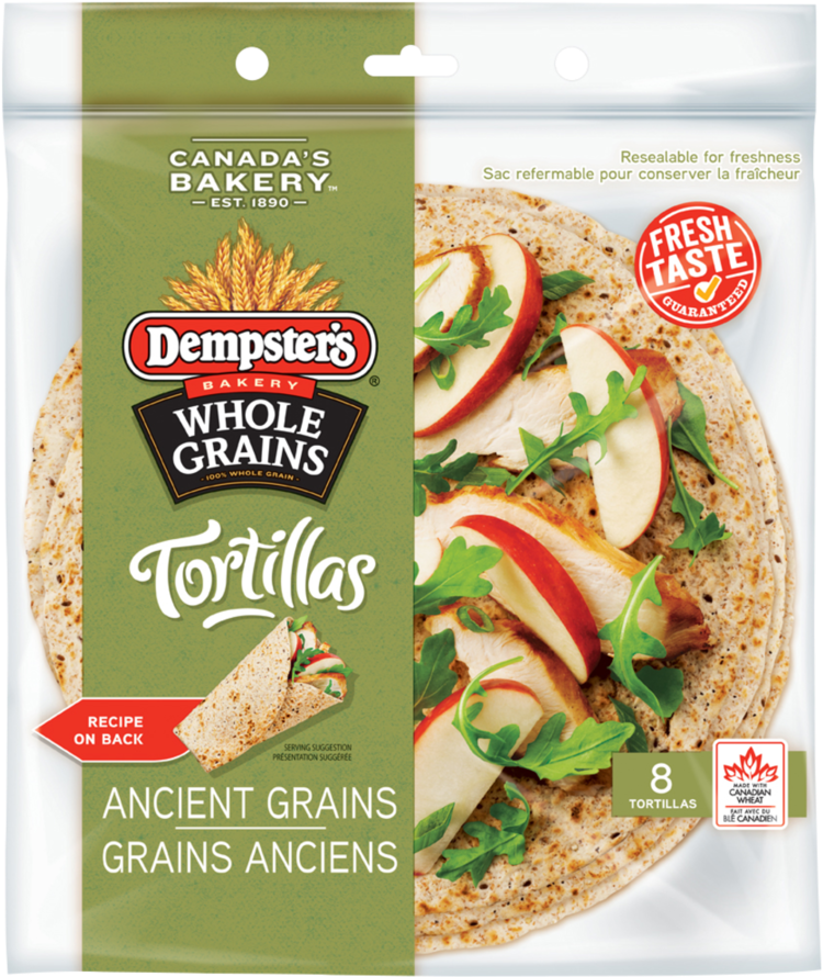 Dempster's® Ancient Grains - Dempster's Ancient Grains Tortilla (800x959), Png Download