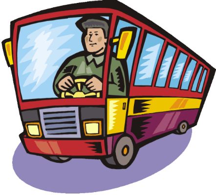 A Man Gets On The Bus And Ends Up Sitting Next To A - Driver Clipart (442x400), Png Download