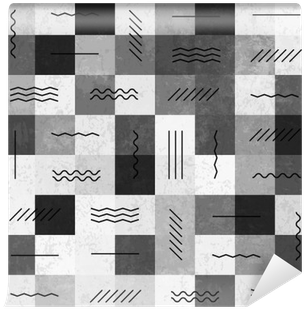Retro Monochrome Vintage Seamless Pattern With Lines - Vintage (400x400), Png Download