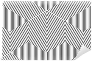 Seamless Black And White Vintage Trilateral Op Art - Illustration (400x400), Png Download