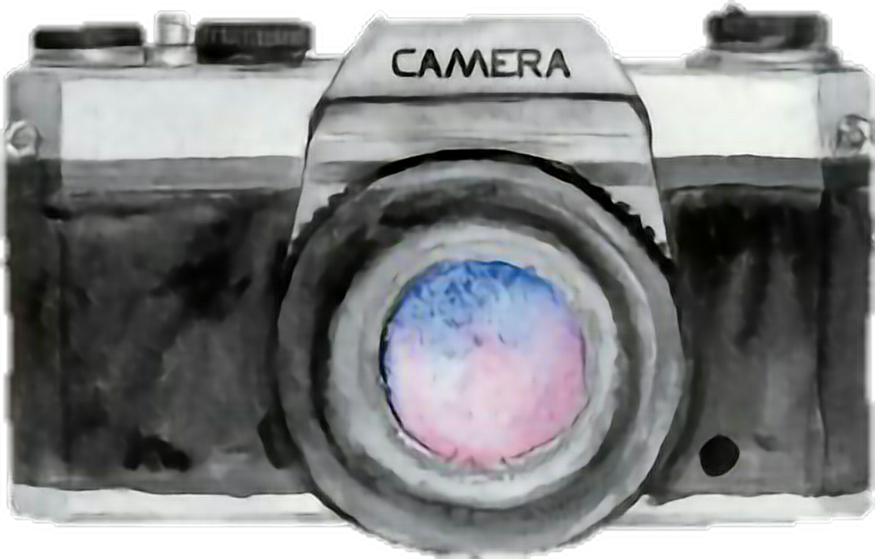 Report Abuse - Transparent Tumblr Camera Sticker (976x624), Png Download