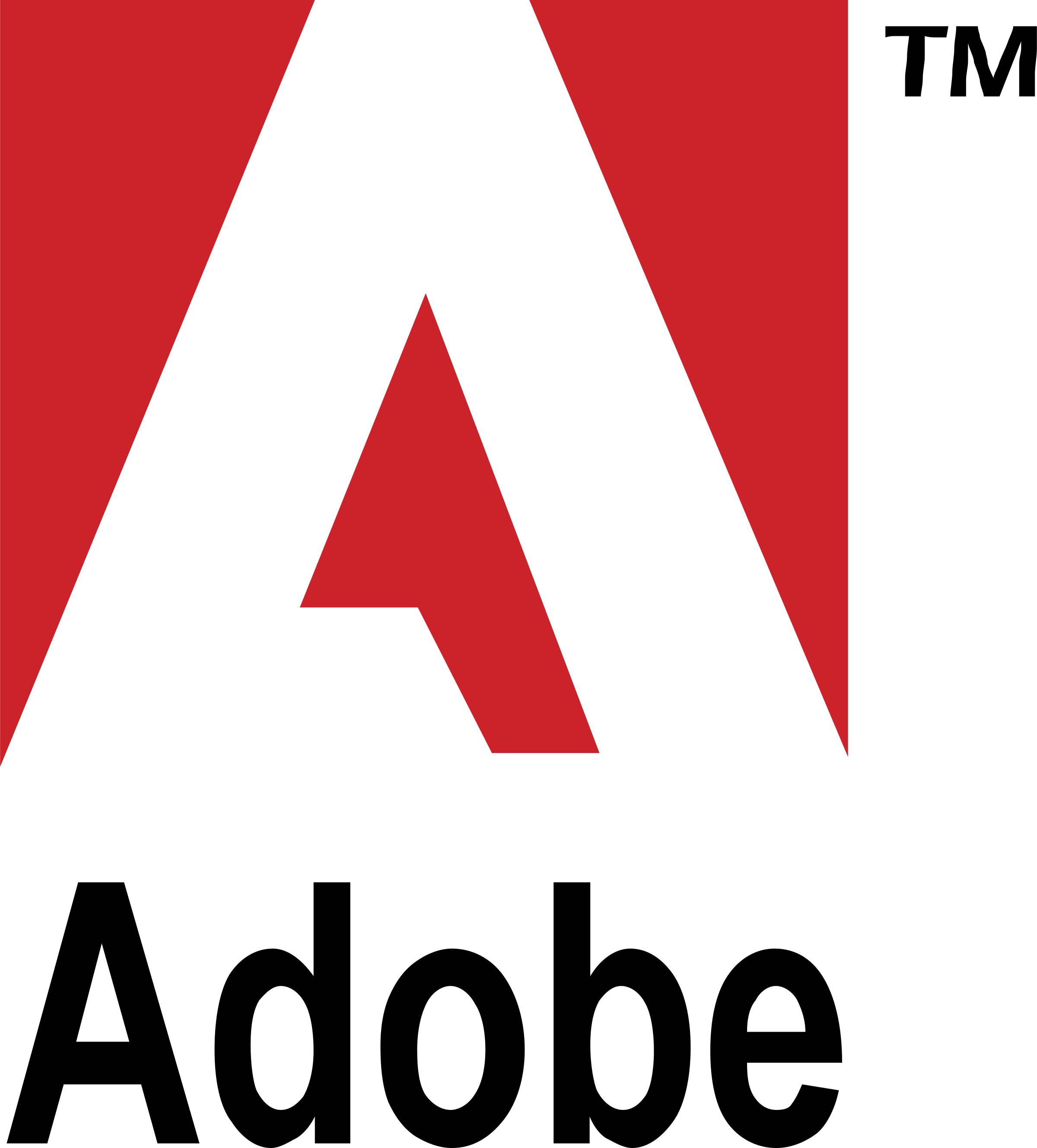 Adobe Logo Png Transparent - Adobe Systems (2400x2656), Png Download