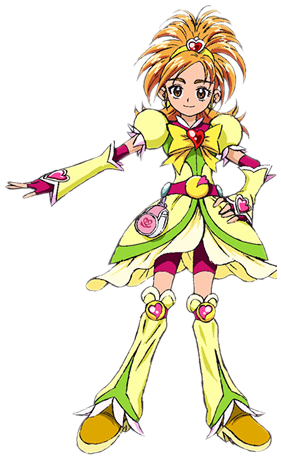 Pretty Cure Splash Star Cure Bright Pose - Pretty Cure Splash Star Cure Bright (301x474), Png Download