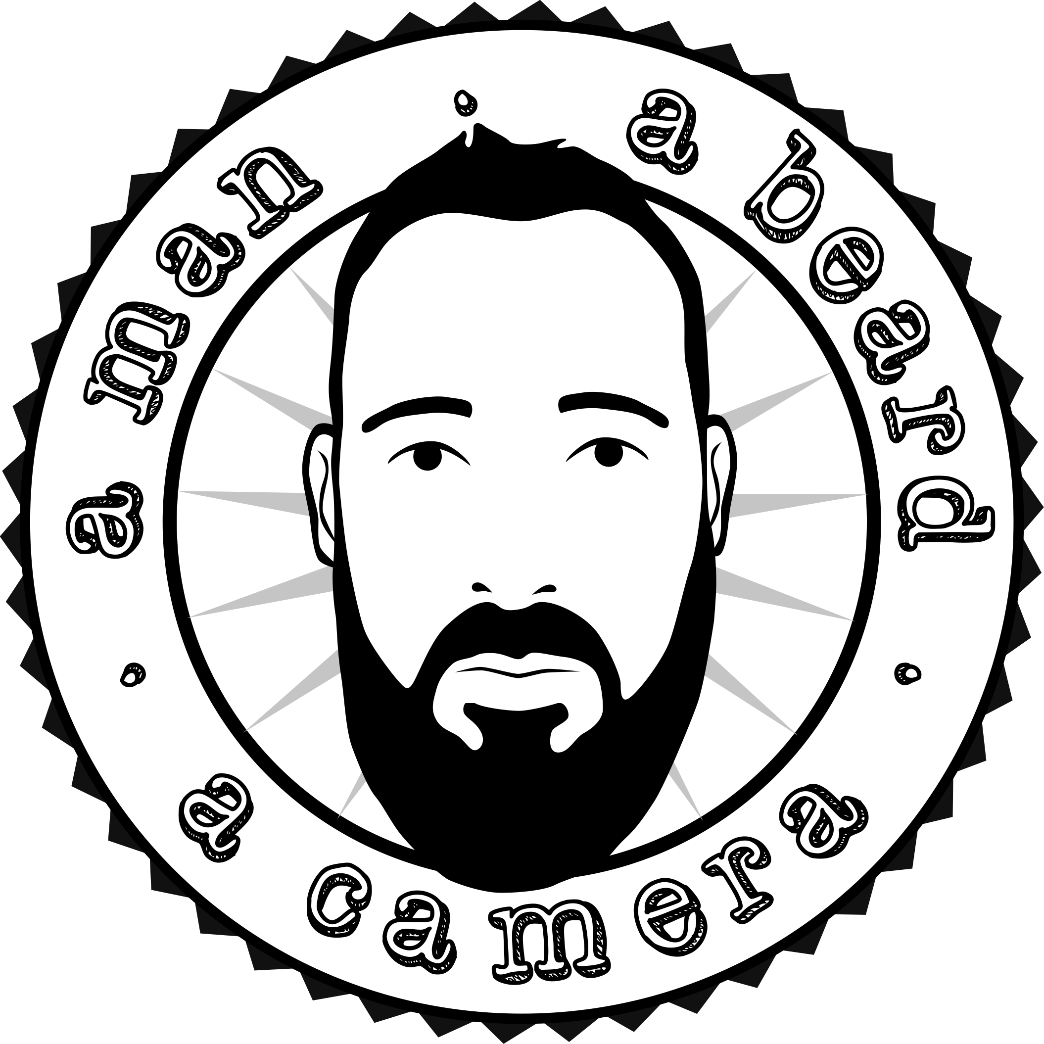 Camera Drawing Tumblr Transparent - Beard Drawing Tumblr Man (2110x2110), Png Download