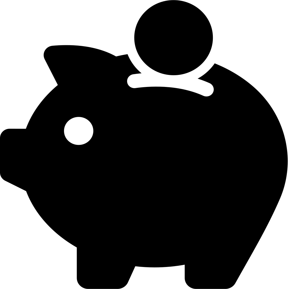 Piggy Bank Comments - Piggy Bank Vector Icon (981x984), Png Download