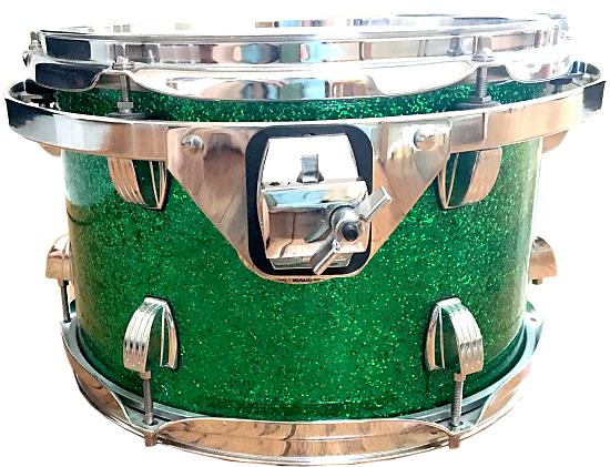 Ludwig Centennial Tom 13x9 Green Sparkle - Snare Drum (620x444), Png Download