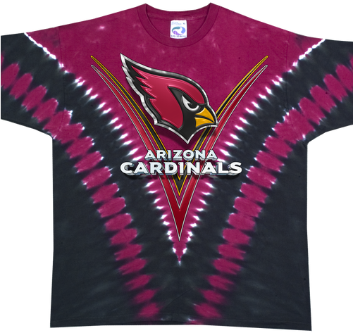 Arizona Cardinals V Dye T Shirt - Long-sleeved T-shirt (500x500), Png Download