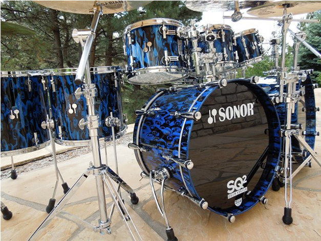 Product - Sonor Sq2 Blue Tribal (870x470), Png Download