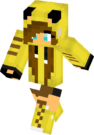 Pikachu Skin - Minecraft Pokemon Skins Pikachu (317x453), Png Download