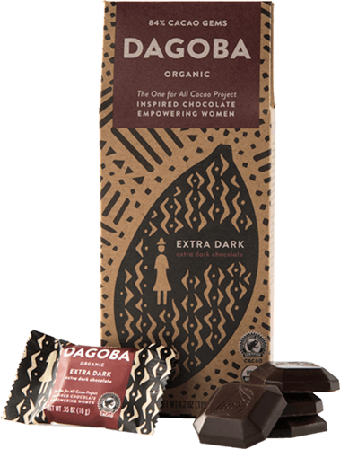 Dagoba Organic 84% Cacao Gems - Dagoba Cacao Gems (379x500), Png Download